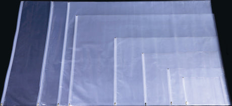 BÖCK Planschutztasche 900x1280mm mit Gleitverschluss, 2-seitig transparent