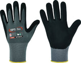 Handschuhe OPTIMATE Gr.6 grau/schwarz EN 420/EN 388 PSA II OPTIFLEX – 12 Paar