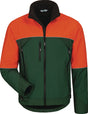 ELYSEE Waldarbeiter-Softshelljacke SANDDORN Gr.L grün/orange – wind- und wasserdicht