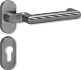 HEWI Profiltürgarnitur 162XAH03.647 Edelstahl PZ-PZ Wechselgarnitur für Türstärke 38,1-48 mm