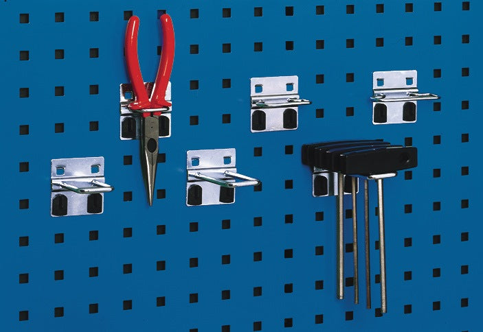 BOTT U-Halter verzinkt für Lochplatten, 60 x 31 mm, 5 Stück pro Beutel