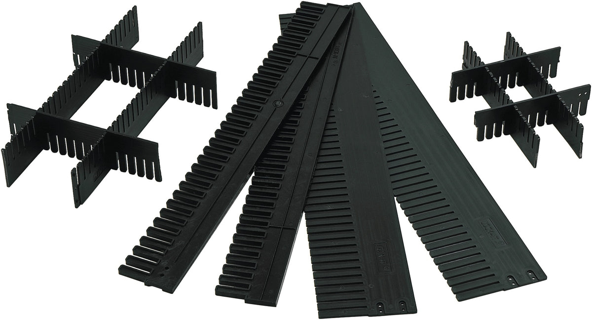 Unterteiler für Transportstapelbehälter 1150 mm x 80 mm PP anthrazit von LA-KA-PE