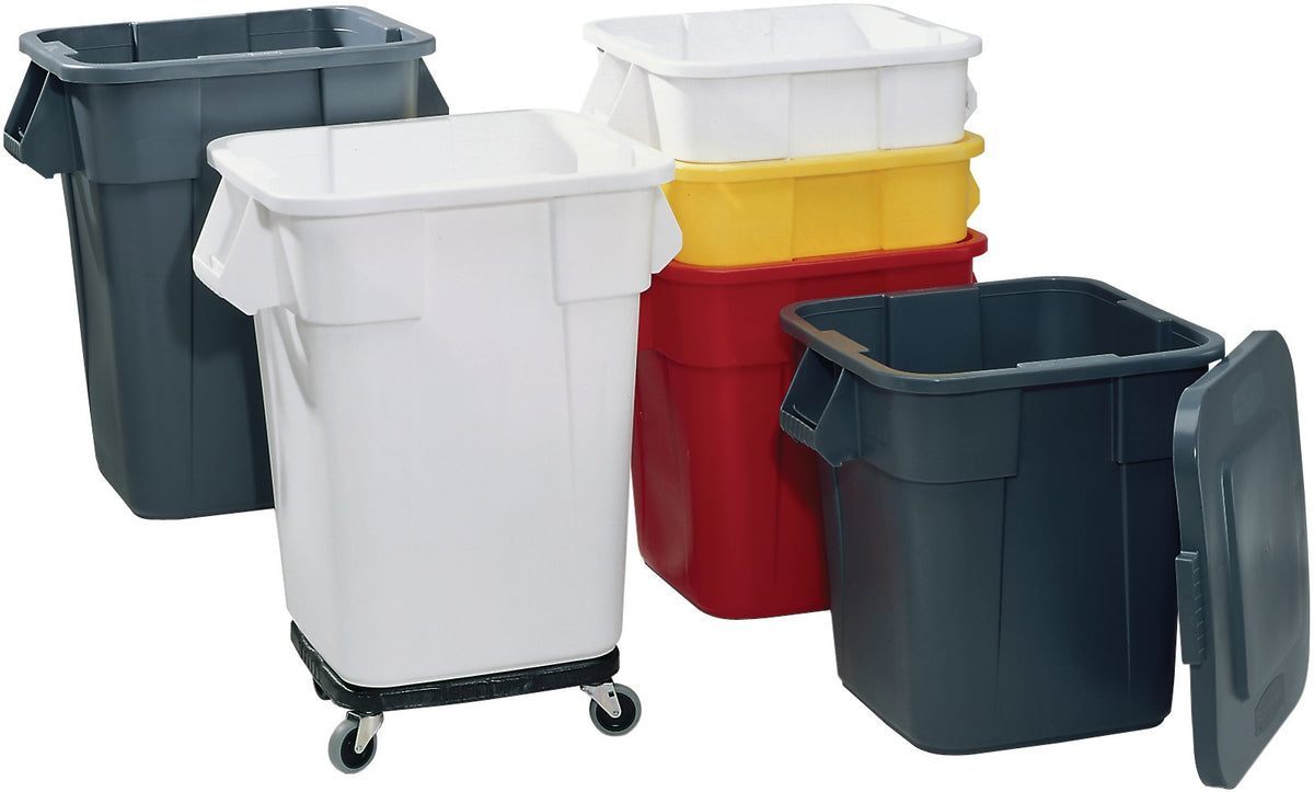 RUBBERMAID Flachdeckel für Mehrzweckbehälter 105 l – grau, eckig