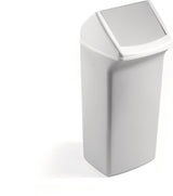 DURABLE Wertstoffsammler 40 l mit Deckel – weiß/gelb, H747xB320xT366 mm