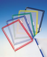 TARIFOLD Sichttafel PVC mit Drahtrahmen, rot, DIN A4, reflexionsfrei