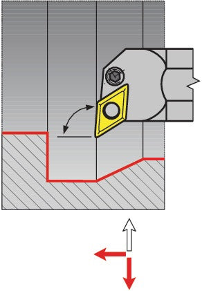 PROMAT Bohrstange A20Q-PDUNR 11 rechts mit Innenkühlung, vernickelt, Ø 20 mm
