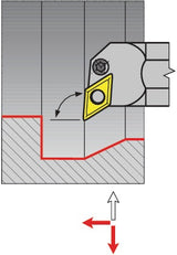 PROMAT Bohrstange A20Q-PDUNR 11 rechts mit Innenkühlung, vernickelt, Ø 20 mm