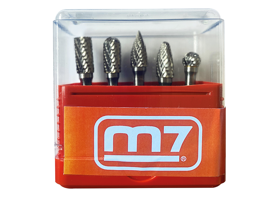 M7 Power-Werkzeuge - 5-teiliger Hartmetall-Frässtifte-Satz QB92005
