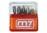 M7 Power-Werkzeuge - 5-teiliger Hartmetall-Frässtifte-Satz QB92005
