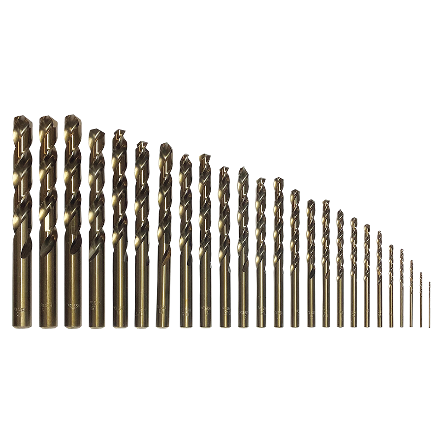 M7 Power-Werkzeuge - Bohrersatz HSSE-Co 5% Kobalt 1 bis 13mm - 25tlg. QEHSSC25