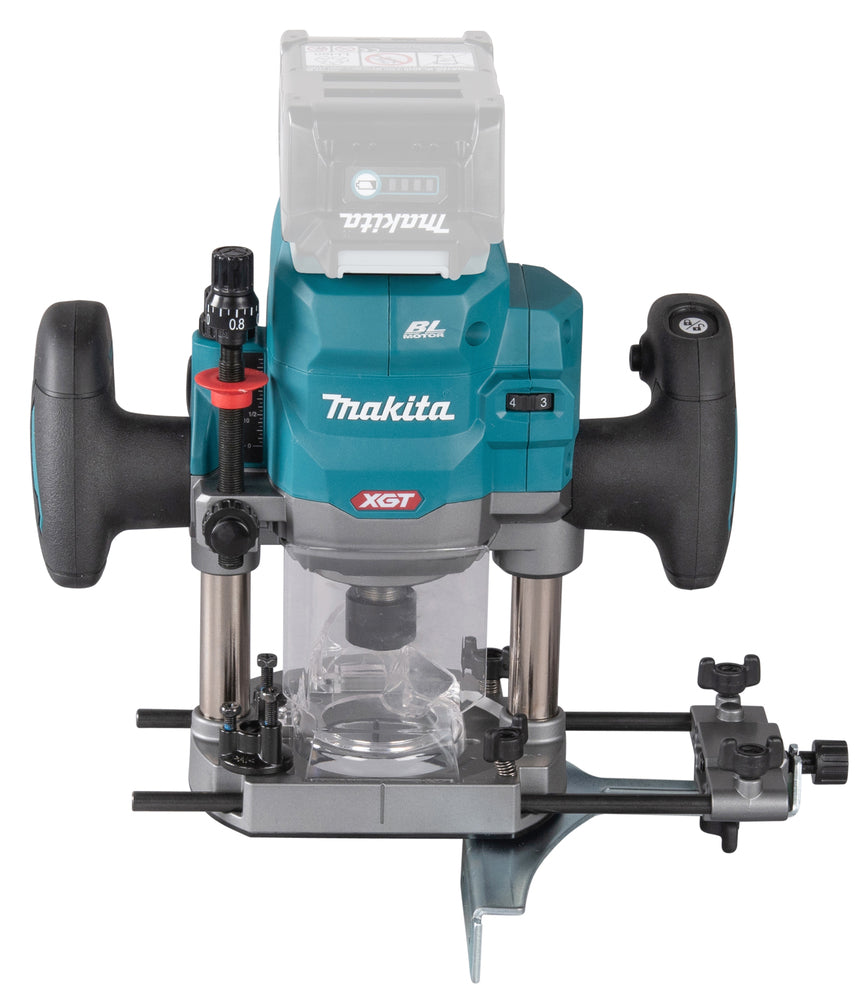 Makita Akku-Oberfräse 40V max – Power wie 1.700 W mit 60 mm Hub - RP001GZ