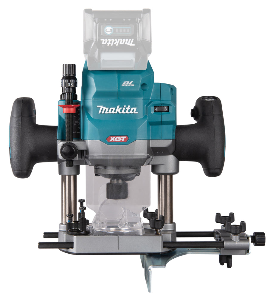 Makita Akku-Oberfräse 40V max – Power wie 1.700 W mit 60 mm Hub - RP001GZ