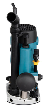 Makita Oberfräse – variable Drehzahl bis 27.500 min⁻¹ & präzise Tiefeneinstellung - RP1111CJFA