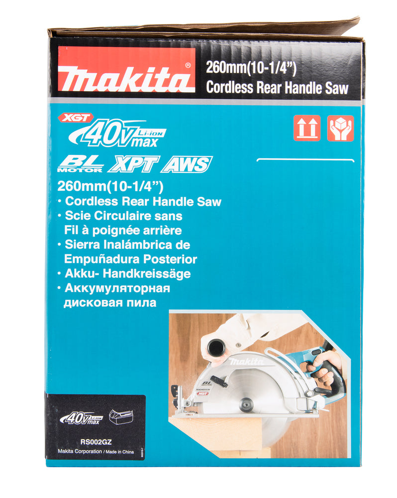 Makita Akku-Handkreissäge 260 mm – kompakt, kraftvoll & präzise - RS002GZ
