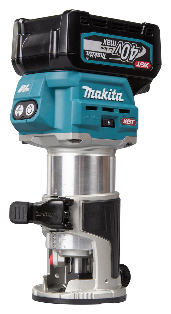 Makita Akku-Multifunktionsfräse – präzise, staubarm & kabellos mit AWS - RT001GM205