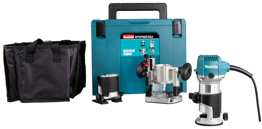 Makita Multifunktionsfräse – kompakt, präzise & vielseitig fürs Tischlerhandwerk - RT0702CX2J
