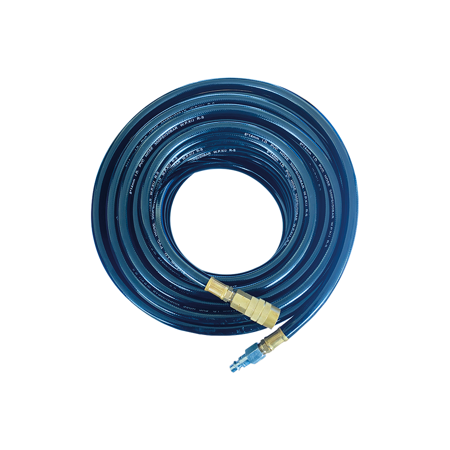 M7 Power-Werkzeuge - 1/4" PVC-Druckluftschlauch 8*14mm, 25M mit Anschlüsse SD26125A