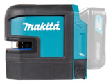 Makita Akku-Kreuzlinienlaser – rote Linien, selbstnivellierend, IP54 & 40 h Laufzeit - SK105DZ