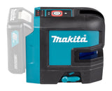 Makita Akku-Kreuzlinienlaser – rote Linien, selbstnivellierend, IP54 & 40 h Laufzeit - SK105DZ