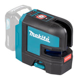 Makita Akku-Kreuzlinienlaser – rote Linien, selbstnivellierend, IP54 & 40 h Laufzeit - SK105DZ