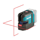 Makita Akku-Kreuzlinienlaser – rote Linien, selbstnivellierend, IP54 & 40 h Laufzeit - SK105DZ