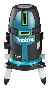 Makita Akku-Multilinienlaser – grüne Linien, selbstnivellierend, IP54 & 40 h Laufzeit - SK209GDZ