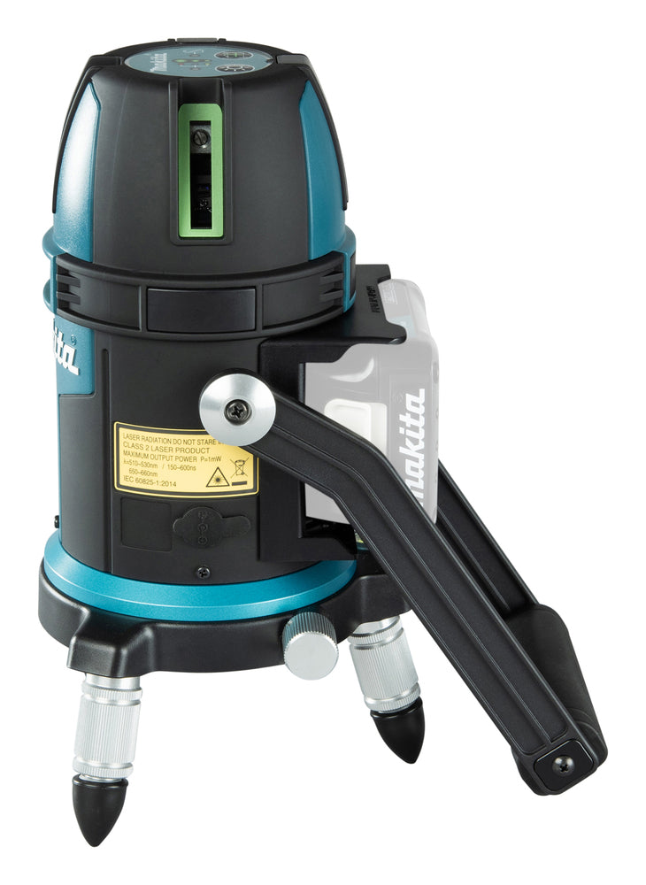 Makita Akku-Multilinienlaser – grüne Linien, selbstnivellierend, IP54 & 40 h Laufzeit - SK209GDZ