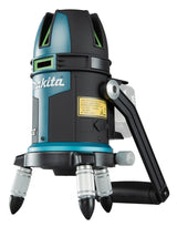 Makita Akku-Multilinienlaser – grüne Linien, selbstnivellierend, IP54 & 40 h Laufzeit - SK209GDZ