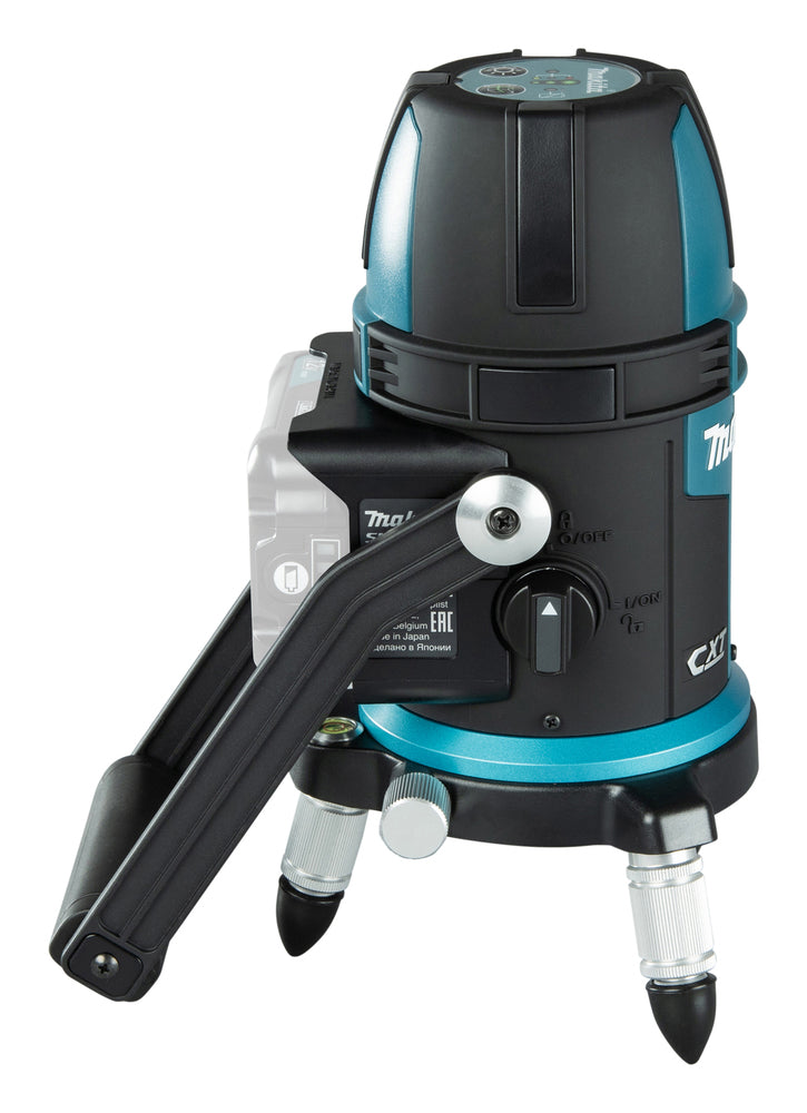 Makita Akku-Multilinienlaser – grüne Linien, selbstnivellierend, IP54 & 40 h Laufzeit - SK209GDZ