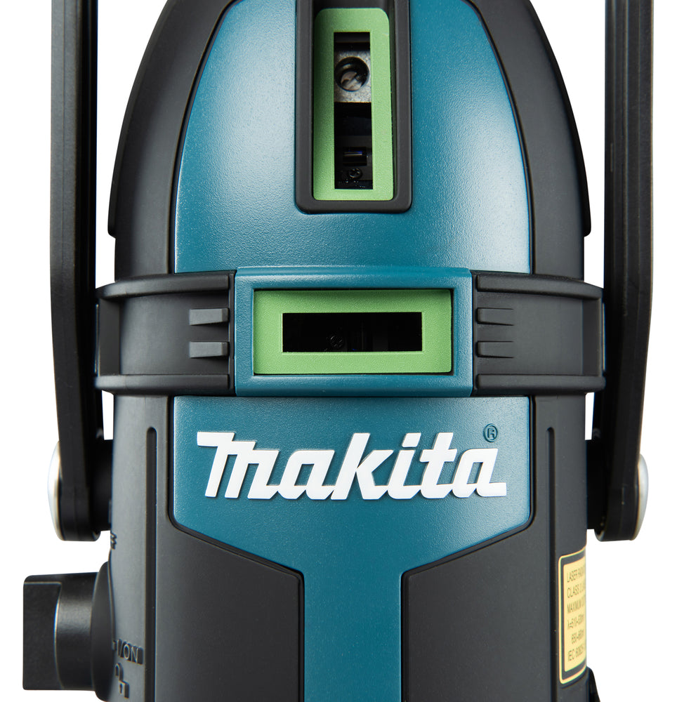 Makita Akku-Multilinienlaser – grüne Linien, selbstnivellierend, IP54 & 40 h Laufzeit - SK209GDZ