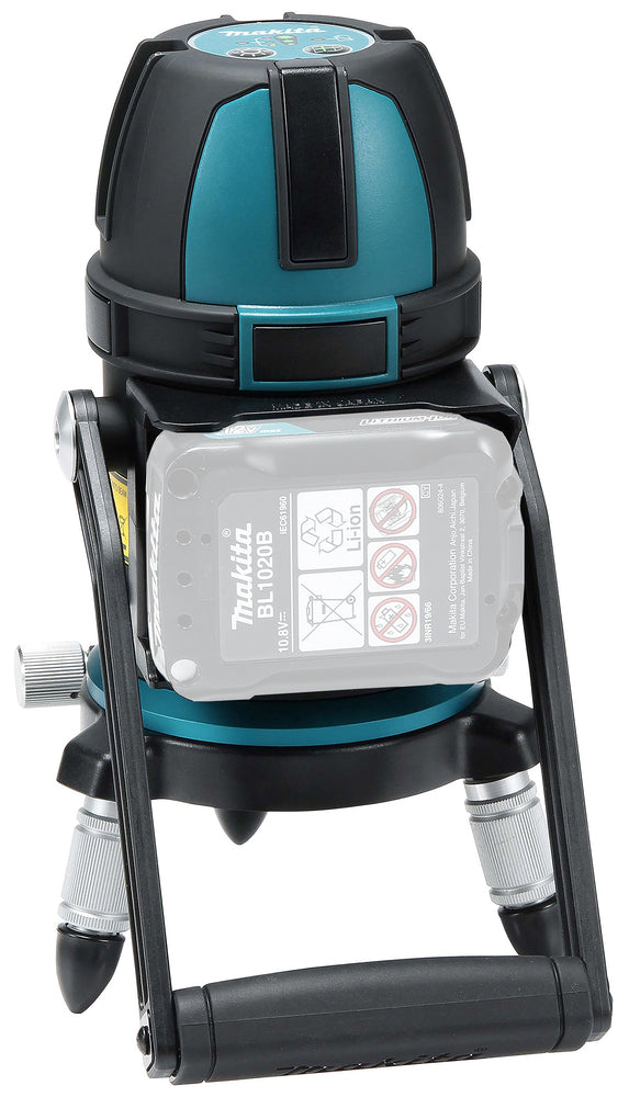 Makita Akku-Multilinienlaser – grüne Linien, selbstnivellierend, IP54 & 28 h Laufzeit - SK312GDZ