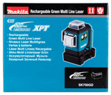 Makita Akku-Multilinienlaser – 360° Kreuzlinien, grün, IP54 & XPT-Schutz - SK700GD