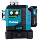 Makita Akku-Multilinienlaser – 360° Kreuzlinien, grün, IP54 & XPT-Schutz - SK700GD