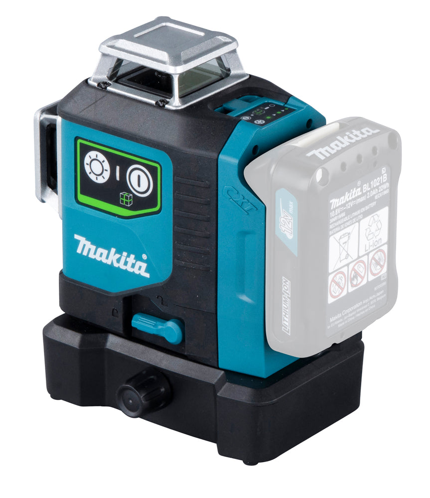 Makita Akku-Multilinienlaser – 360° Kreuzlinien, grün, IP54 & XPT-Schutz - SK700GD