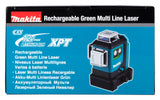 Makita Akku-Multilinienlaser – 360° Kreuzlinien, grün, IP54 & XPT-Schutz - SK700GD