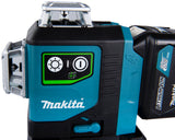 Makita Akku-Multilinienlaser – 360° Kreuzlinien, grün, IP54 & XPT-Schutz - SK700GD