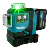 Makita Akku-Multilinienlaser – 360° Kreuzlinien, grün, IP54 & XPT-Schutz - SK700GD