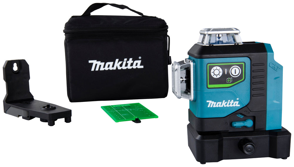 Makita Akku-Multilinienlaser – 360° Kreuzlinien, grün, IP54 & XPT-Schutz - SK700GD