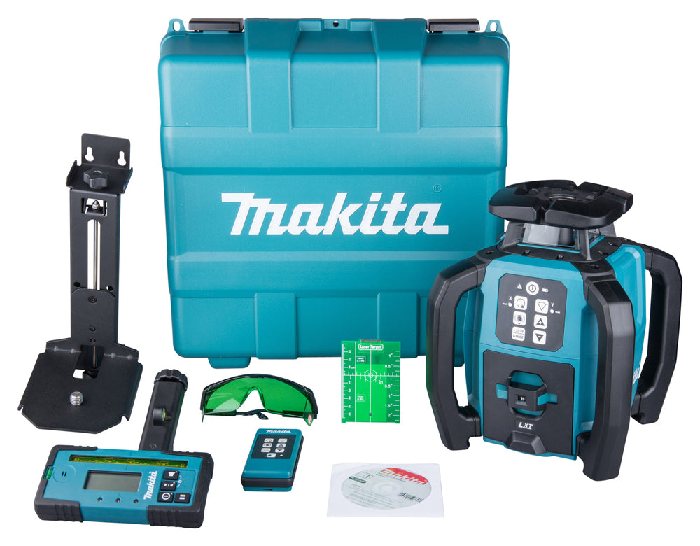 Makita Akku-Rotationslaser – grüne Laserlinie, 800 m Reichweite & hohe Präzision - SKR001Z