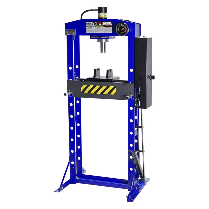 MAMMUTH 20t Werkstattpresse mit Fußpedal und manuelle Betätigung