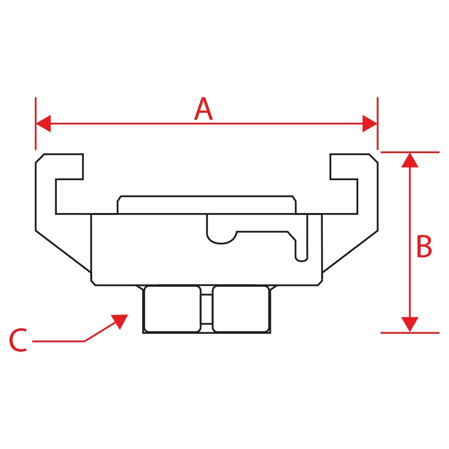M7 Power-Werkzeuge - 1/2" Klauenkupplung mit Innengewinde SYRP4F