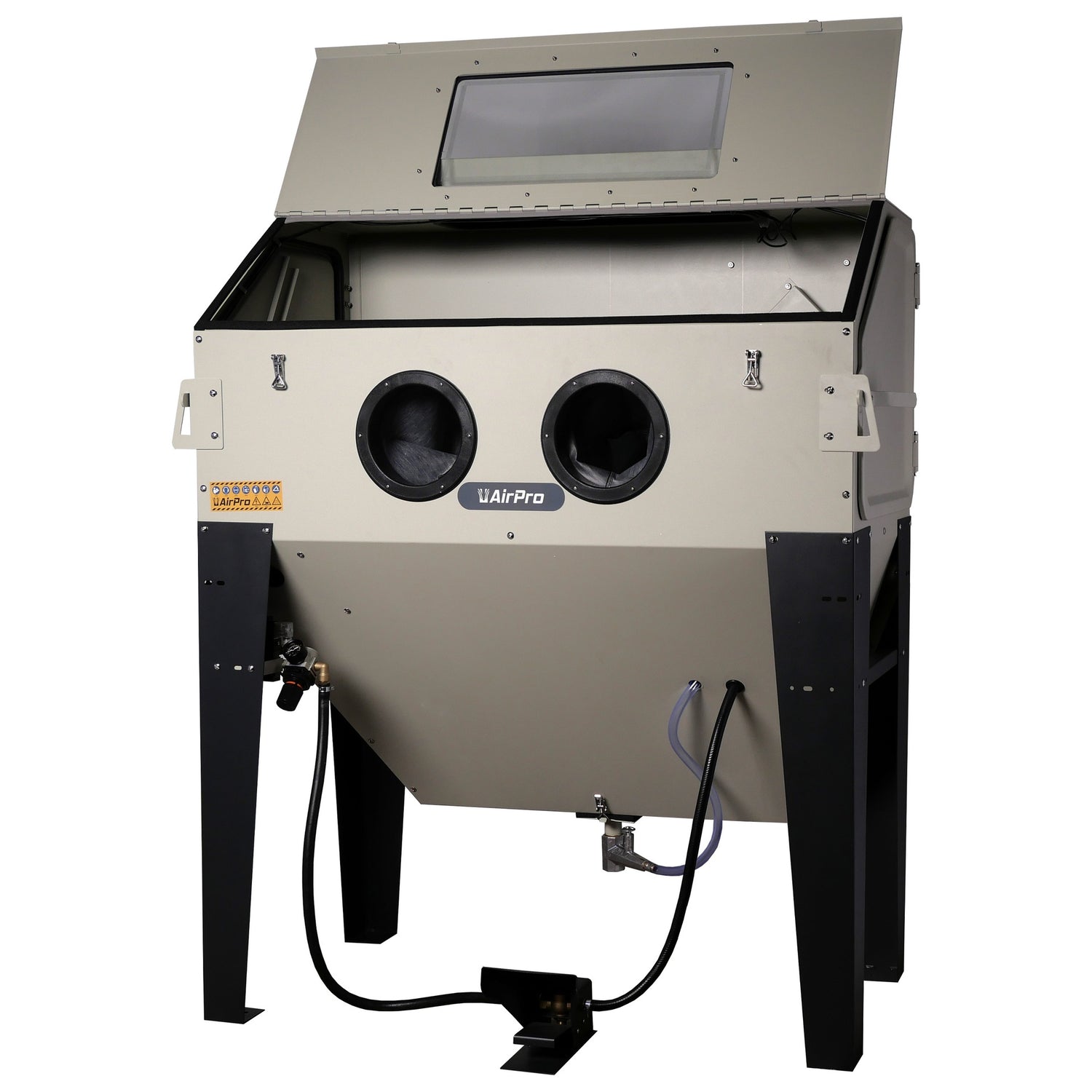 AirPro 420L Sandstrahlkabine - Strahlkabine mit Fronttür und 2 Seitentüren - SB42A Strahlkabine mit Staubabsaugung