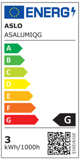 ASLO quadratische 3W Graphit-Wandeinbauleuchte IP65 LED Einbau Orientierungsleuchte für die Wand 4000K
