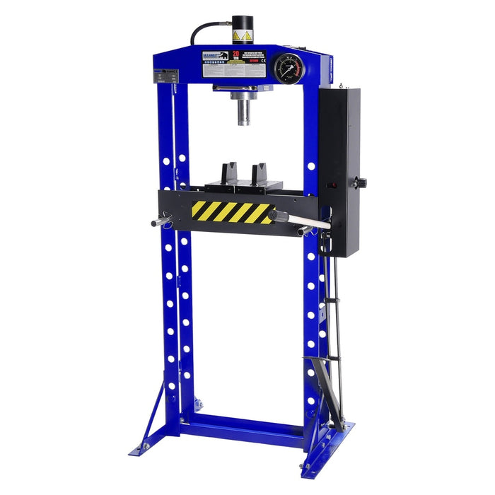 MAMMUTH 20t Werkstattpresse mit Fußpedal und manuelle Betätigung