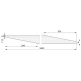 BERNARDO Schleifbänder für Holz – Modell Gewebeschleifband 75 mm x 50 m - K 60