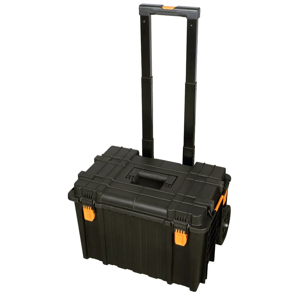 Fluxon 3-teiliges stapelbares Werkzeugkofferset mit Rollen – 100 kg - TBP03L