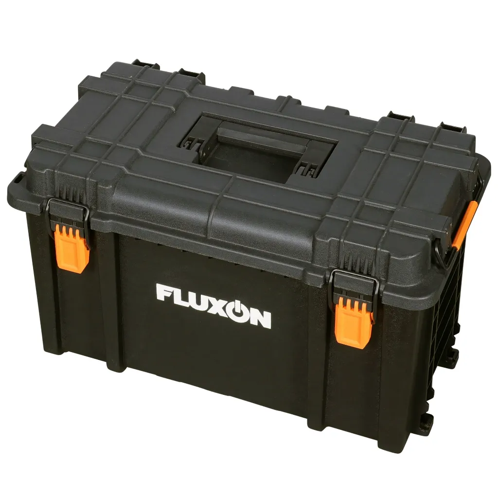 Fluxon 3-teiliges stapelbares Werkzeugkofferset mit Rollen – 100 kg - TBP03L