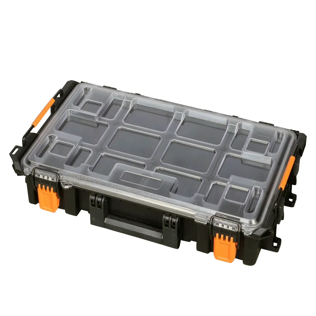 Fluxon 3-teiliges stapelbares Werkzeugkofferset mit Rollen – 100 kg - TBP03L