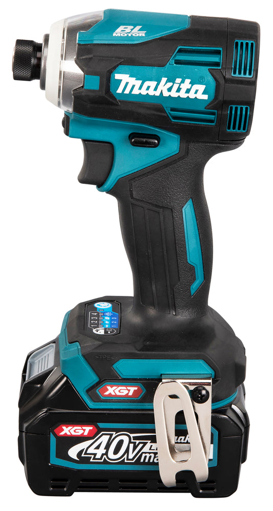 Makita Akku-Schlagschrauber 40V max – bürstenlos, LED, XPT & Set mit 2 Akkus 2,5 Ah + Ladegerät - TD001GD201
