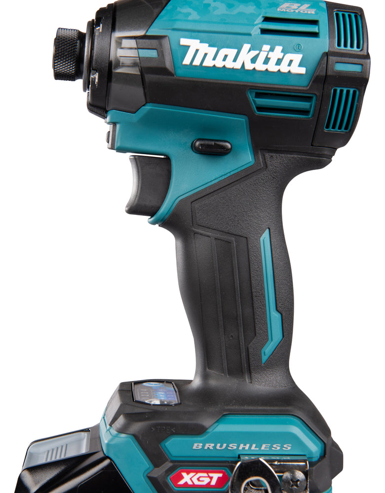 Makita Akku-Schlagschrauber 18V – Doppelfedermechanismus, 5 Modi & LED-Leuchtenmodus - TD002GD202
